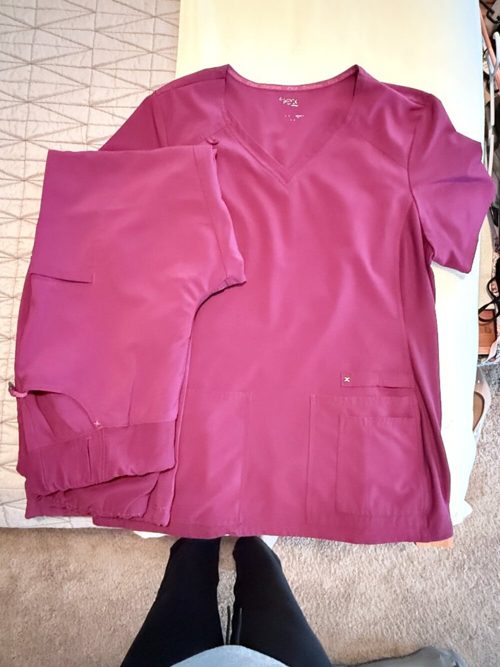 Magenta Scrub set